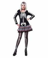 Halloween skelet verkleed pak dames